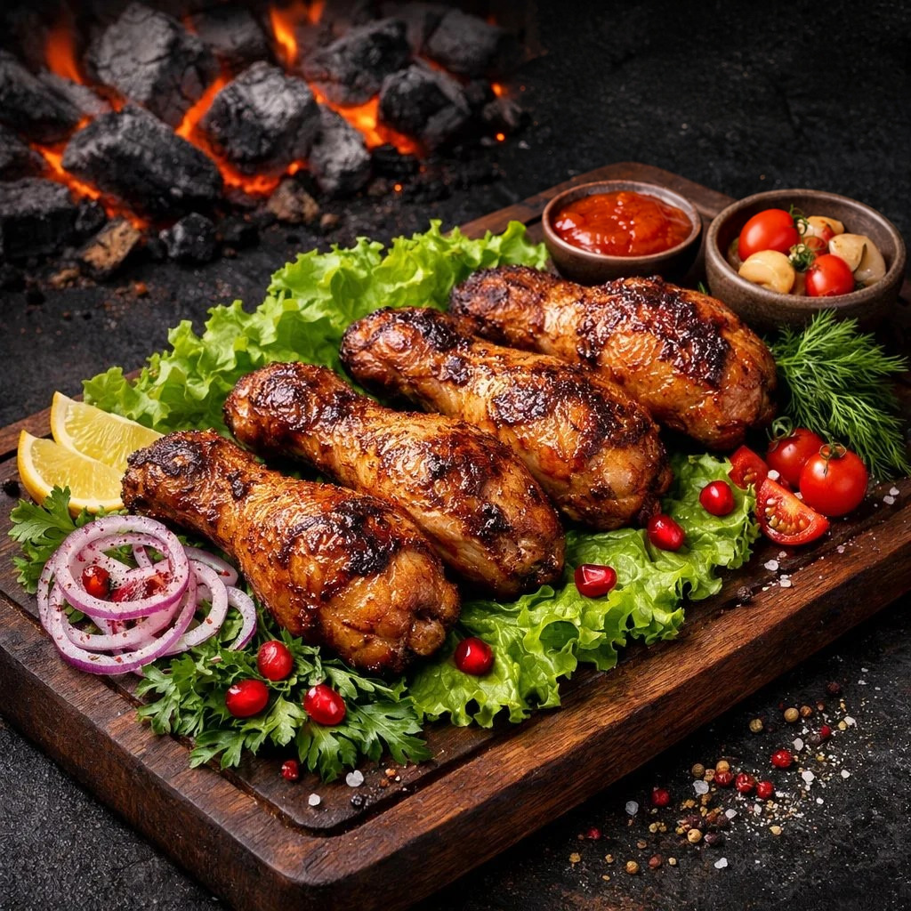 Шашлык из куриной голени
